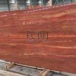 RED TRAVERTINE VEINED - RED MARBLE SLABS - SPANISH MARBLE - ECBH NATURAL STONES