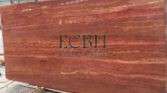 RED TRAVERTINE VEINED - RED MARBLE SLABS - SPANISH MARBLE - ECBH NATURAL STONES