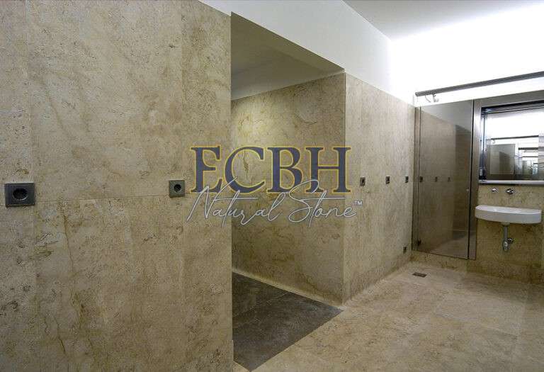 PERLATO IMPERIAL CREAM MARBLE BEIGE - ECBH NATURAL STONES BATHROOM TILES INSTALLATION