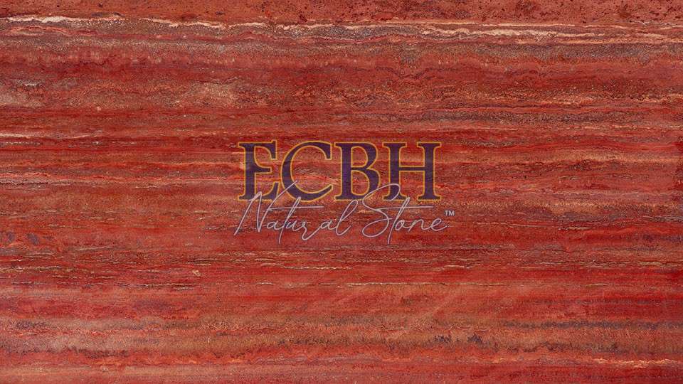 RED TRAVERTINE VEINED - RED MARBLE - SPANISH MARBLE - ECBH NATURAL STONES