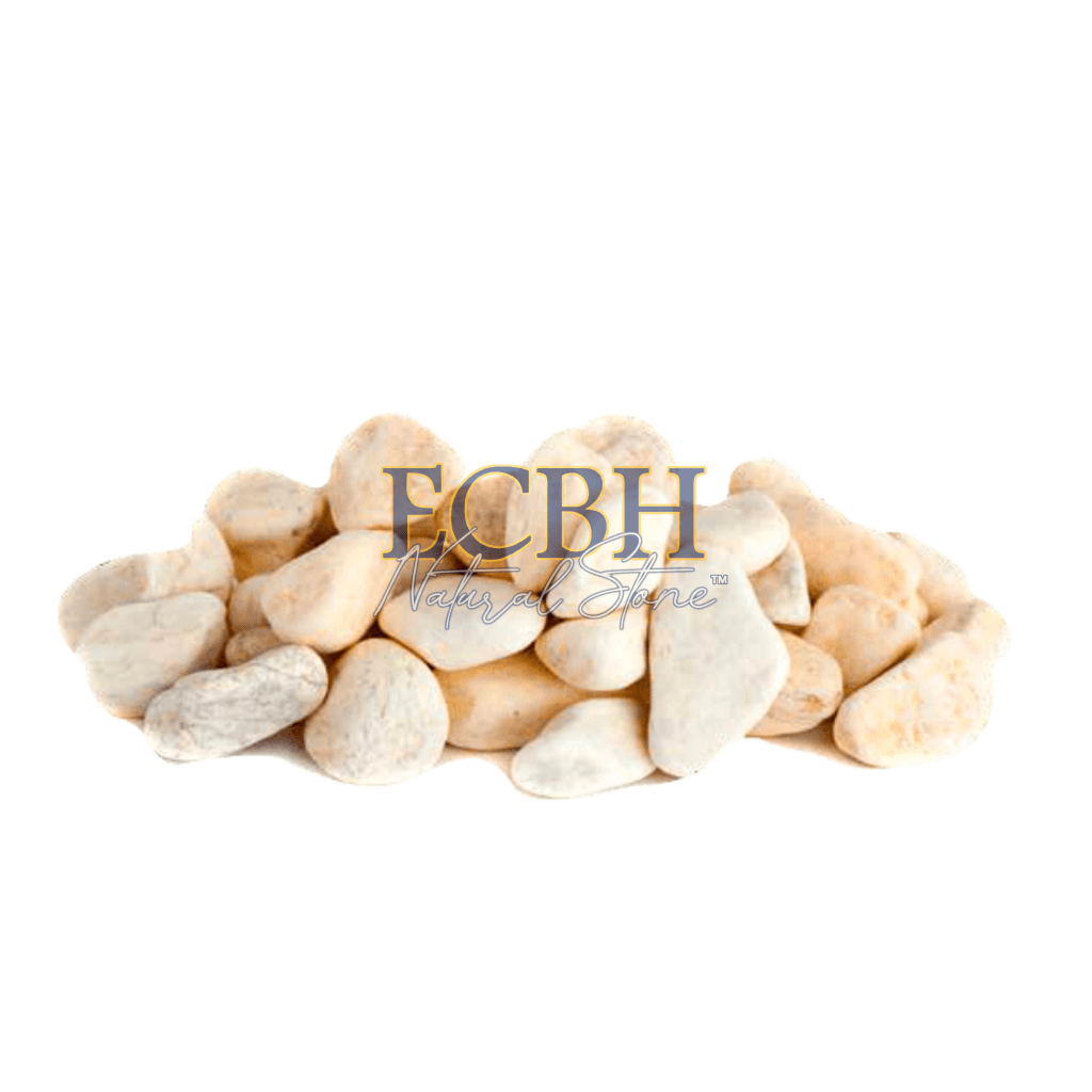 CREMA MARFIL ROUND PEBBLES - SPANISH MARBLE - ECBH NATURAL STONES