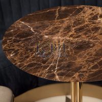 ECBH NATURAL STONES FURNITURE HOME SPANISH MARBLE ECBH NATURAL STONE TABLE COFFEE BROWN