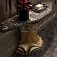 ECBH NATURAL STONES FURNITURE HOME SPANISH MARBLE ECBH NATURAL STONE TABLE BROWN MARBLES UNIQUE