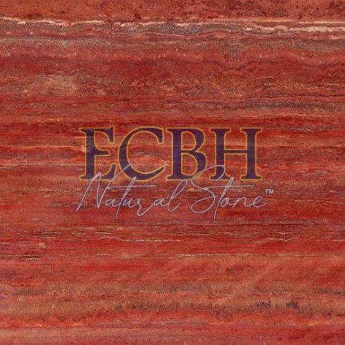 RED TRAVERTINE VEINED - RED MARBLE - SPANISH MARBLE - ECBH NATURAL STONES